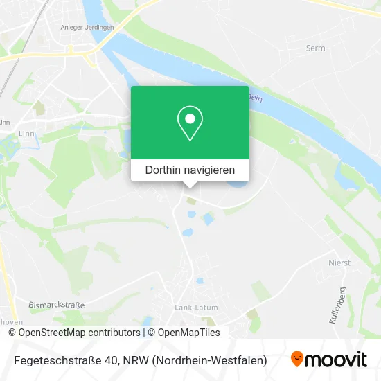 Fegeteschstraße 40 Karte