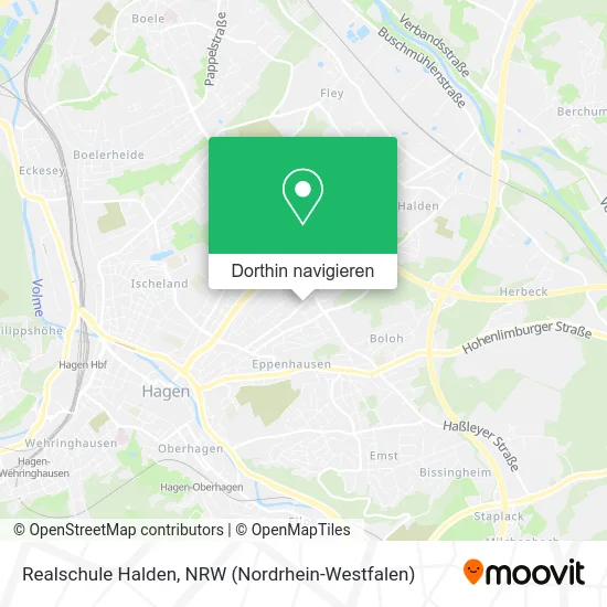 Realschule Halden Karte