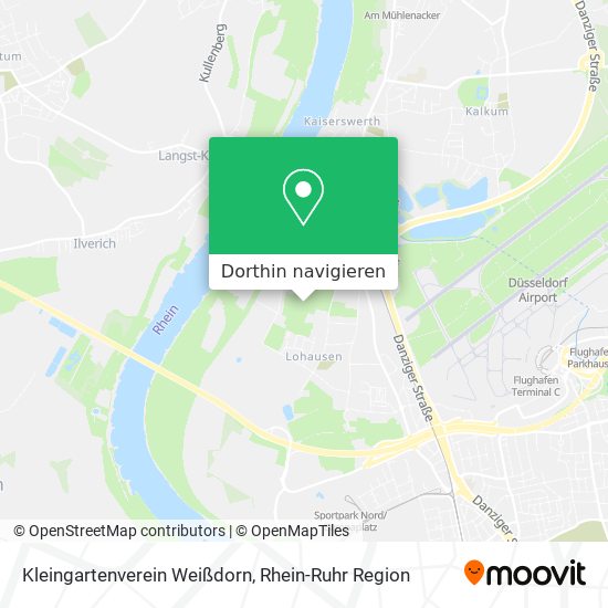 Kleingartenverein Weißdorn Karte