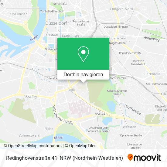 Redinghovenstraße 41 Karte