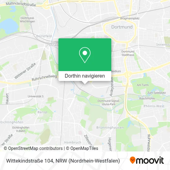 Wittekindstraße 104 Karte