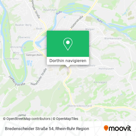 Bredenscheider Straße 54 Karte