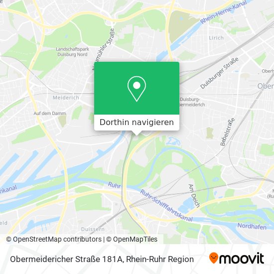 Obermeidericher Straße 181A Karte