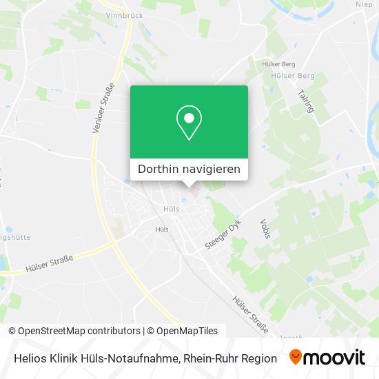 Helios Klinik Hüls-Notaufnahme Karte