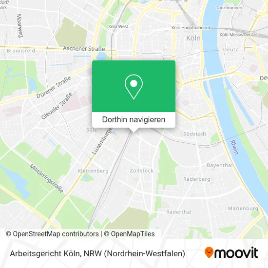 Arbeitsgericht Köln Karte