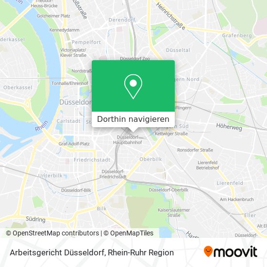 Arbeitsgericht Düsseldorf Karte