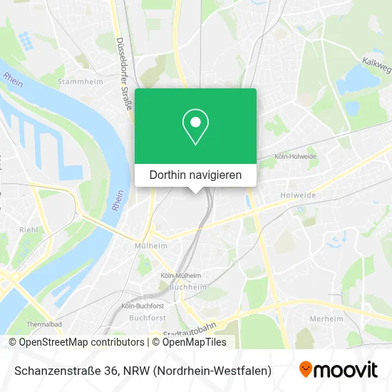 Schanzenstraße 36 Karte