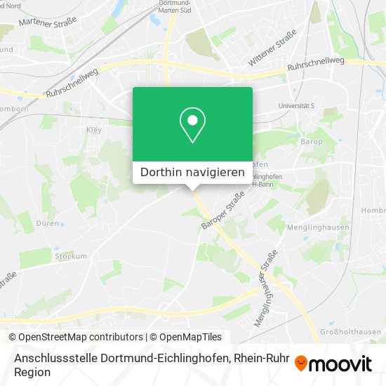 Anschlussstelle Dortmund-Eichlinghofen Karte