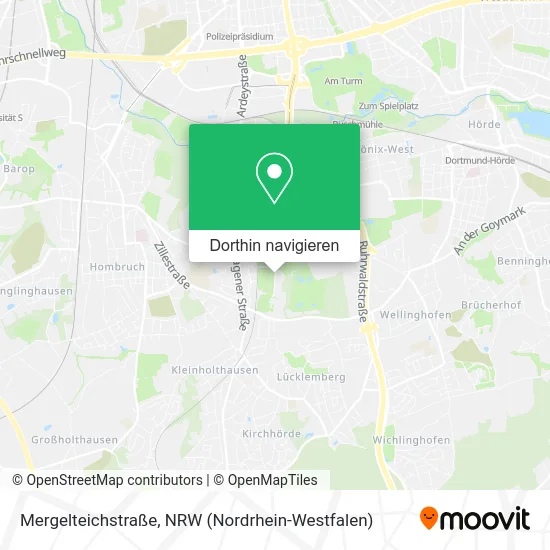 Mergelteichstraße Karte