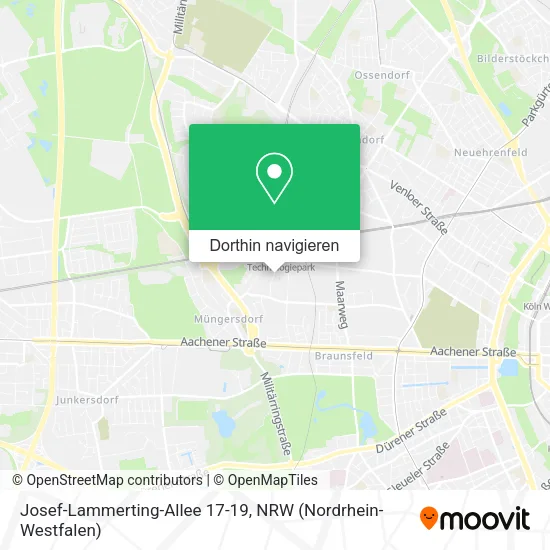 Josef-Lammerting-Allee 17-19 Karte
