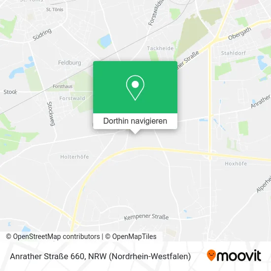 Anrather Straße 660 Karte