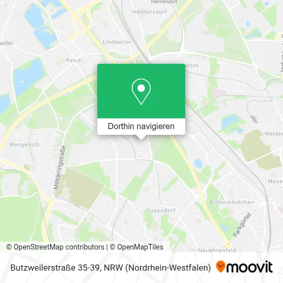 Butzweilerstraße 35-39 Karte