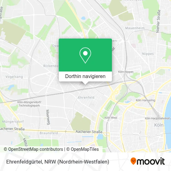 Ehrenfeldgürtel Karte