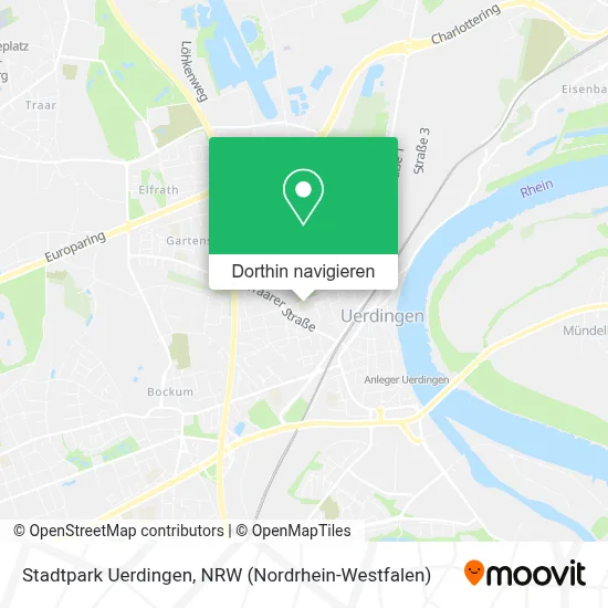 Stadtpark Uerdingen Karte