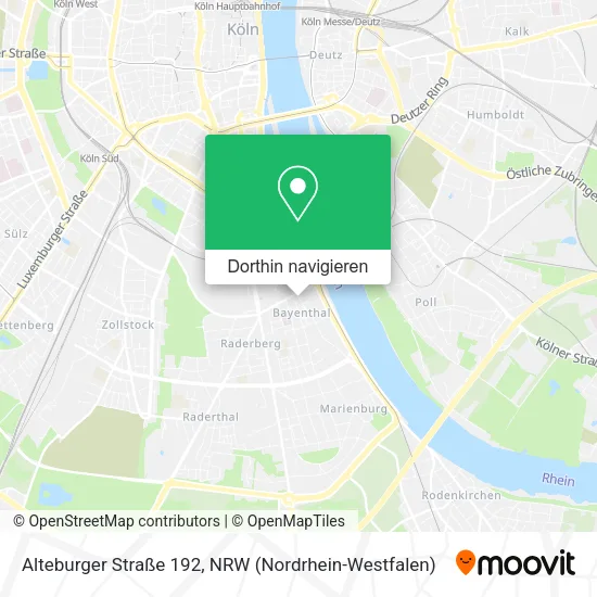 Alteburger Straße 192 Karte