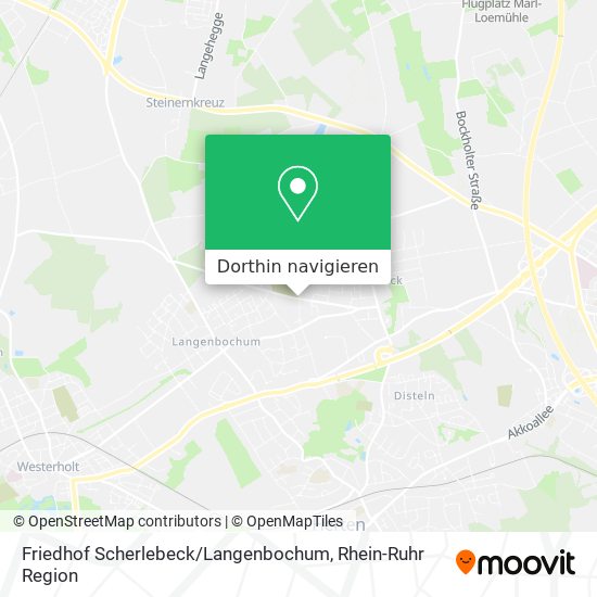 Friedhof Scherlebeck / Langenbochum Karte