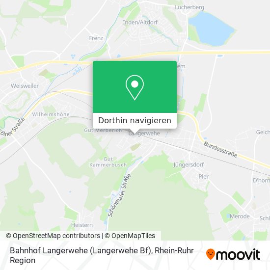 Bahnhof Langerwehe (Langerwehe Bf) Karte