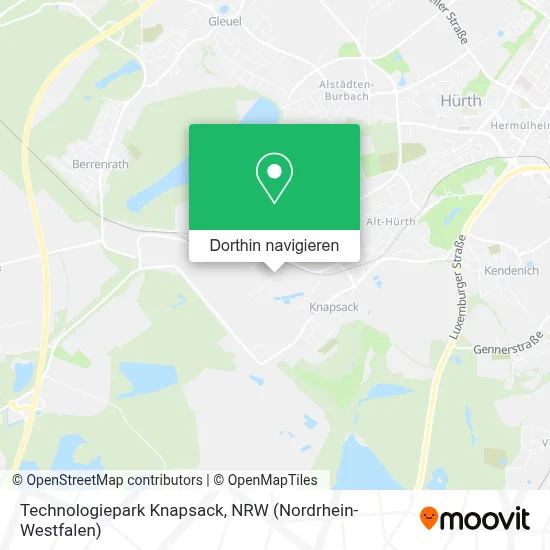 Technologiepark Knapsack Karte