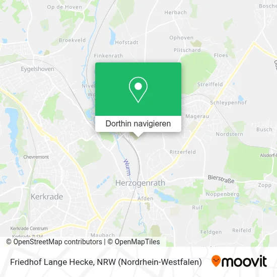 Friedhof Lange Hecke Karte