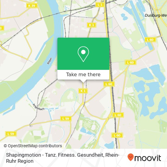 Shapingmotion - Tanz. Fitness. Gesundheit Karte