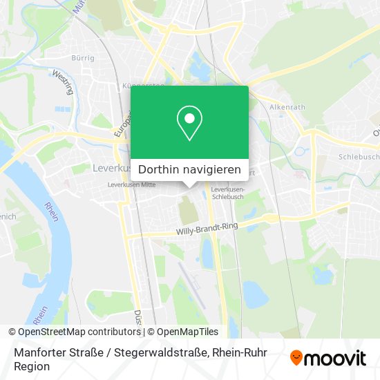 Manforter Straße / Stegerwaldstraße Karte