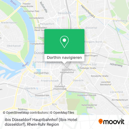 ibis Düsseldorf Hauptbahnhof (Ibis Hotel düsseldorf) Karte
