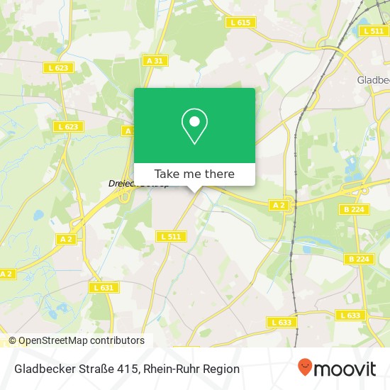 Gladbecker Straße 415 Karte