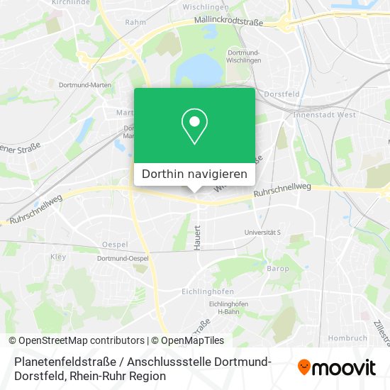 Planetenfeldstraße / Anschlussstelle Dortmund-Dorstfeld Karte