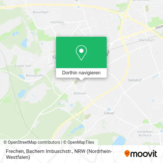 Frechen, Bachem Imbuschstr. Karte