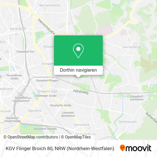 KGV Flinger Broich 80 Karte