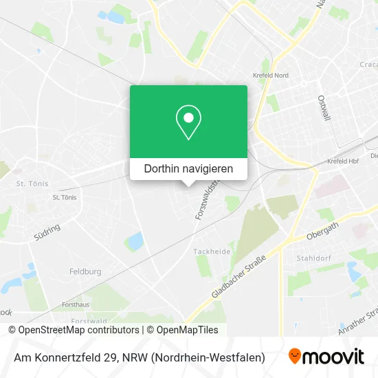 Am Konnertzfeld 29 Karte