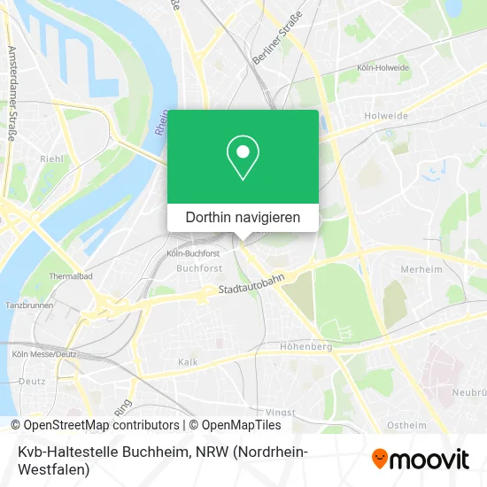 Kvb-Haltestelle Buchheim Karte