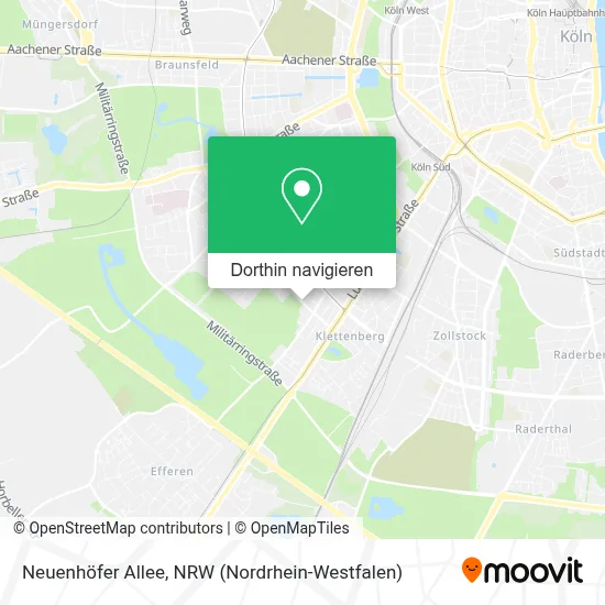 Neuenhöfer Allee Karte