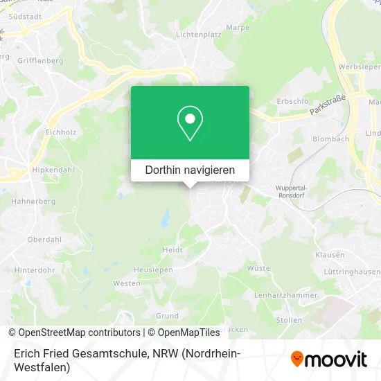 Erich Fried Gesamtschule Karte
