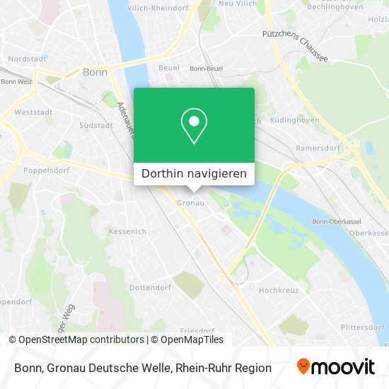 Bonn, Gronau Deutsche Welle Karte