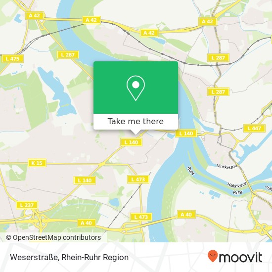Weserstraße Karte