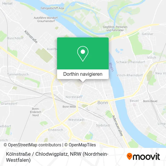 Kölnstraße / Chlodwigplatz Karte