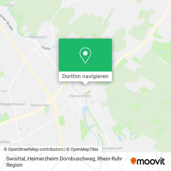 Swisttal, Heimerzheim Dornbuschweg Karte