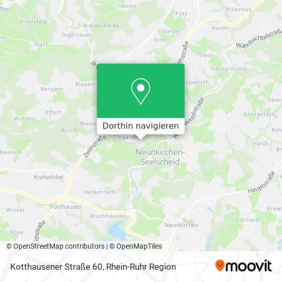 Kotthausener Straße 60 Karte