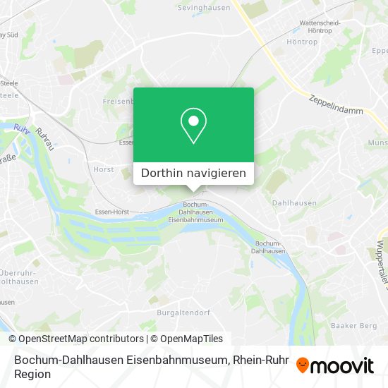 Bochum-Dahlhausen Eisenbahnmuseum Karte