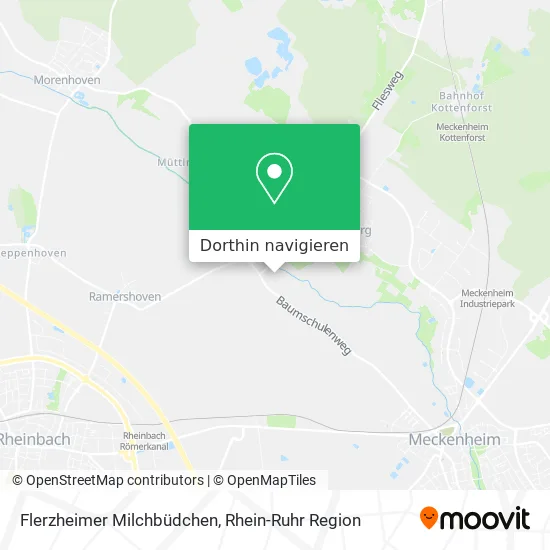 Flerzheimer Milchbüdchen Karte