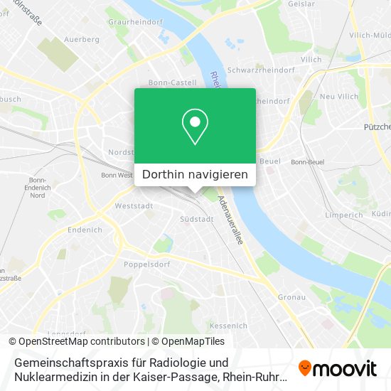 Gemeinschaftspraxis für Radiologie und Nuklearmedizin in der Kaiser-Passage Karte