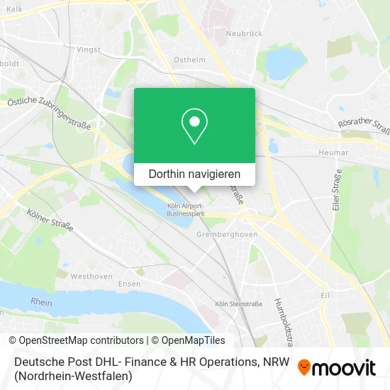 Deutsche Post DHL- Finance & HR Operations Karte