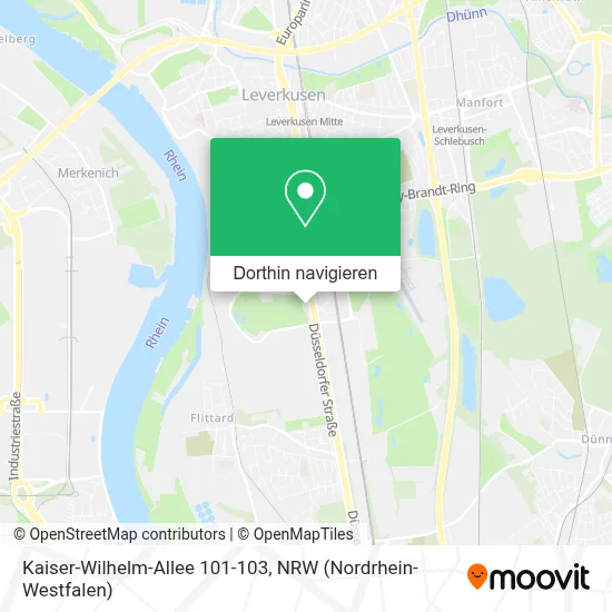 Kaiser-Wilhelm-Allee 101-103 Karte