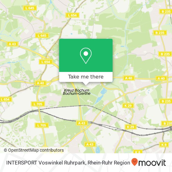 INTERSPORT Voswinkel Ruhrpark Karte