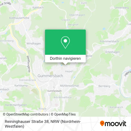 Reininghauser Straße 38 Karte