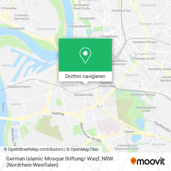 German Islamic Mosque Stiftung/ Waqf Karte