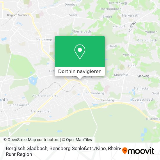 Bergisch Gladbach, Bensberg Schloßstr. / Kino Karte
