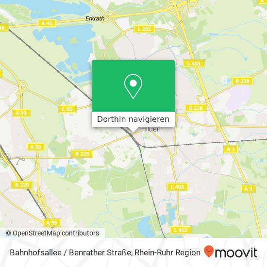 Bahnhofsallee / Benrather Straße Karte