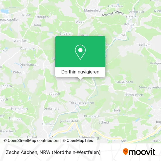 Zeche Aachen Karte